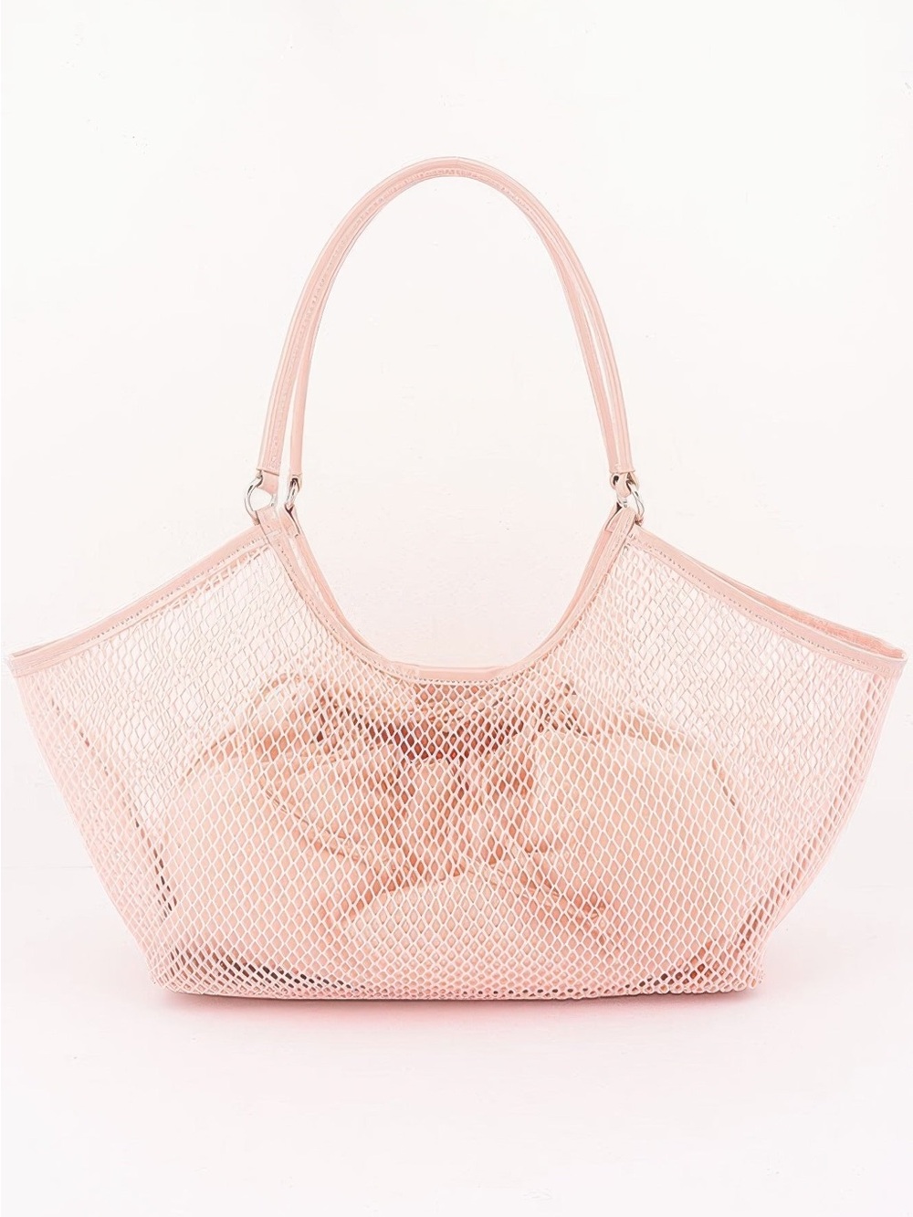 Mesh Tote Bag With Removable Liner